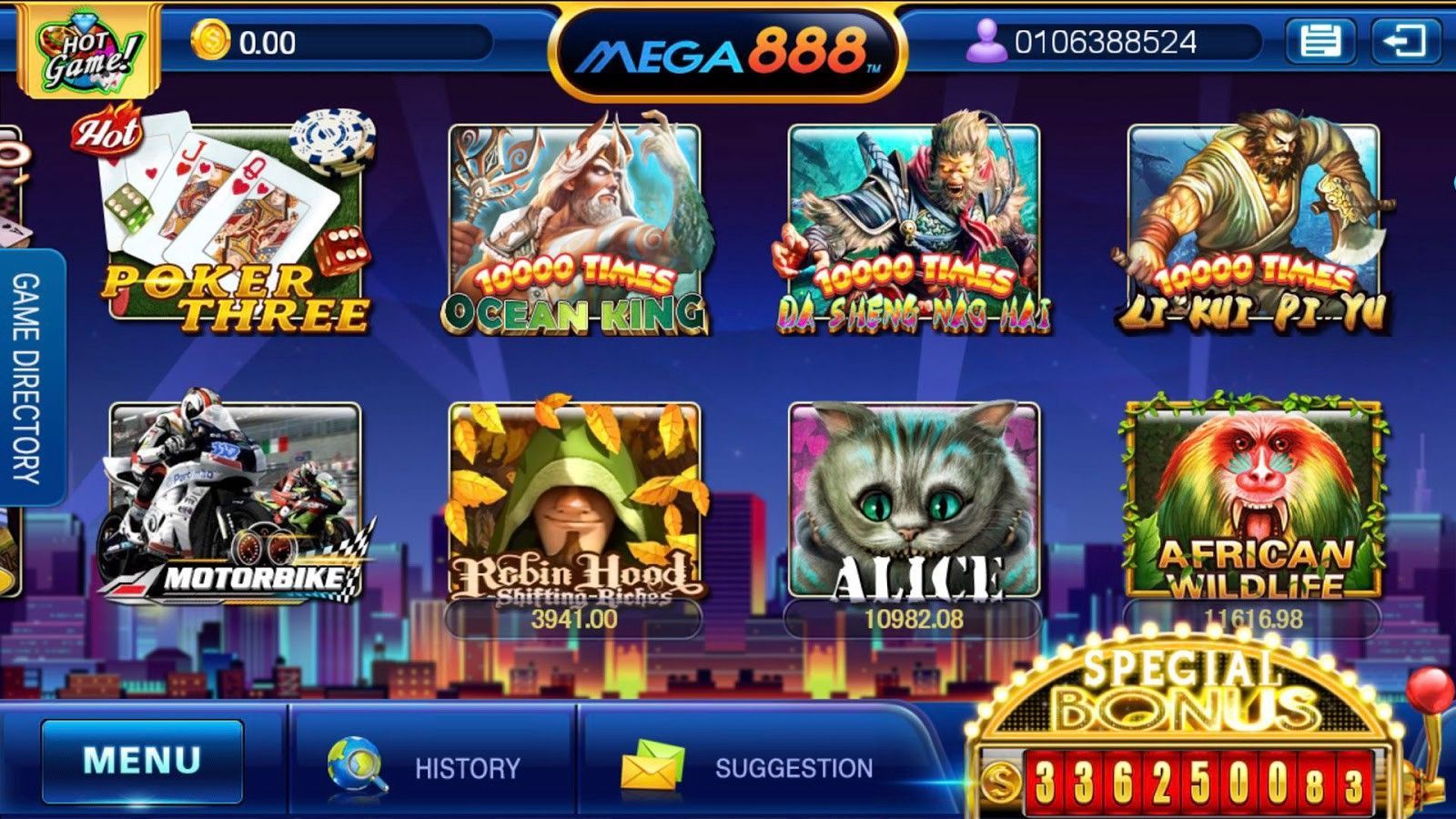 Casino slot games